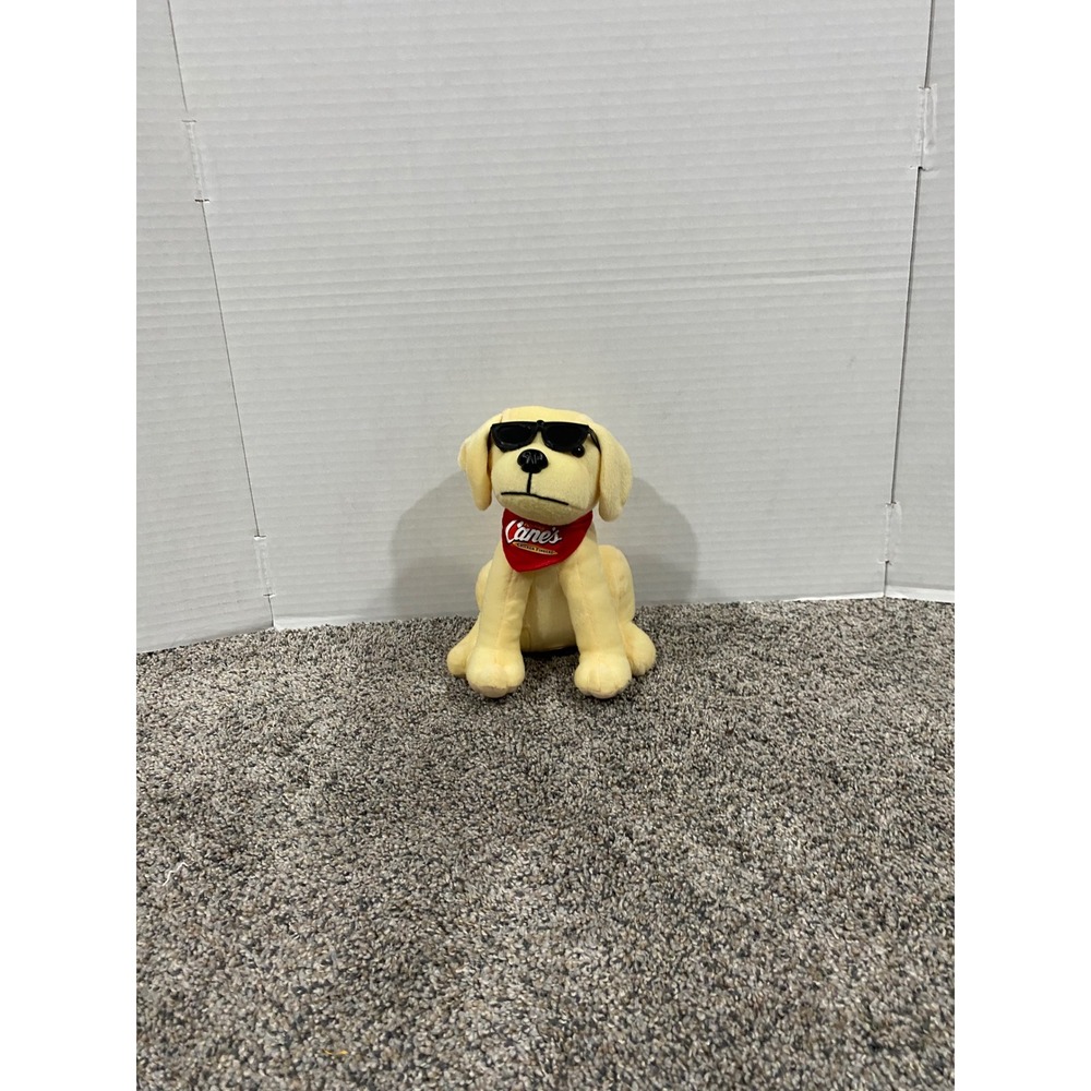 Plush Toy Raising Cane's Unisex Yellow Excellent Dog Mascot Sunglasses